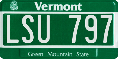 VT license plate LSU797