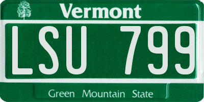 VT license plate LSU799