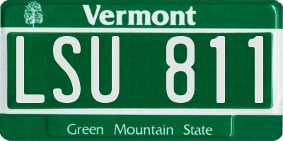 VT license plate LSU811