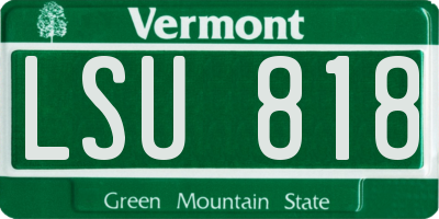 VT license plate LSU818