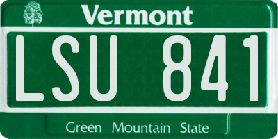 VT license plate LSU841