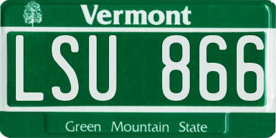 VT license plate LSU866