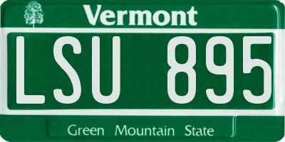 VT license plate LSU895