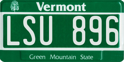 VT license plate LSU896
