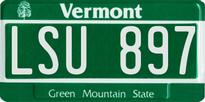 VT license plate LSU897