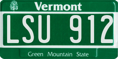 VT license plate LSU912