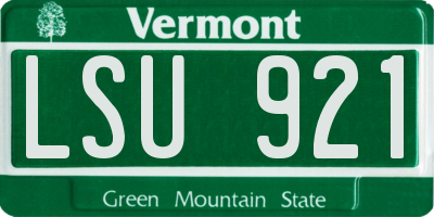 VT license plate LSU921