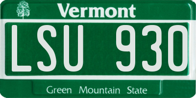 VT license plate LSU930