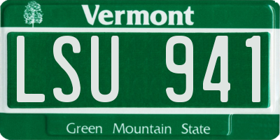 VT license plate LSU941