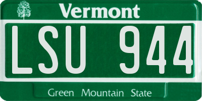 VT license plate LSU944