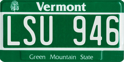 VT license plate LSU946