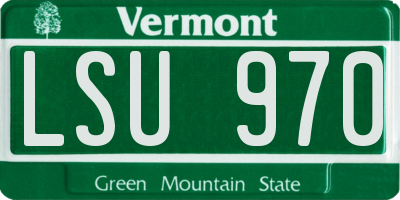 VT license plate LSU970