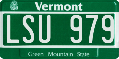 VT license plate LSU979