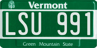 VT license plate LSU991