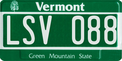 VT license plate LSV088