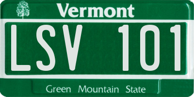 VT license plate LSV101