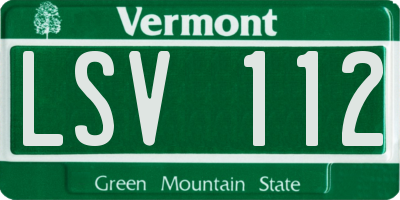 VT license plate LSV112