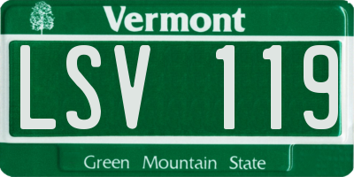 VT license plate LSV119