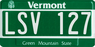 VT license plate LSV127