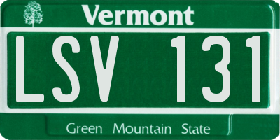 VT license plate LSV131