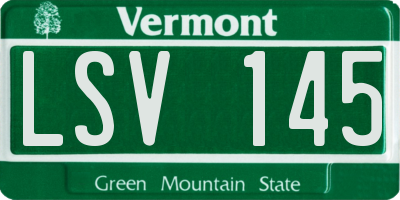 VT license plate LSV145