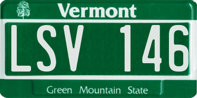 VT license plate LSV146
