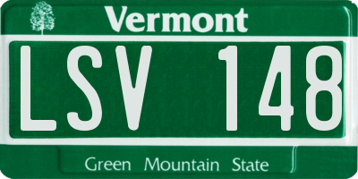 VT license plate LSV148