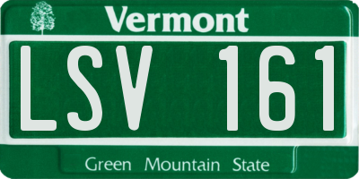 VT license plate LSV161