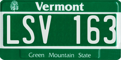 VT license plate LSV163