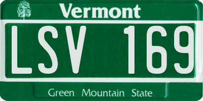 VT license plate LSV169