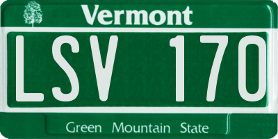 VT license plate LSV170