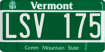 VT license plate LSV175