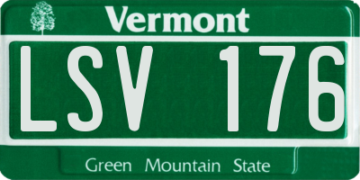 VT license plate LSV176