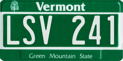 VT license plate LSV241