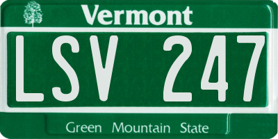 VT license plate LSV247