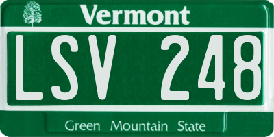 VT license plate LSV248
