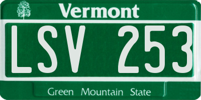 VT license plate LSV253