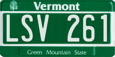 VT license plate LSV261