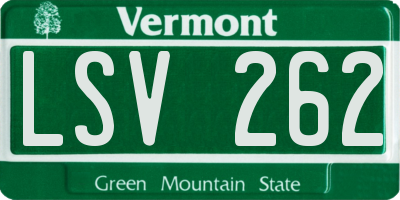 VT license plate LSV262