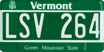 VT license plate LSV264