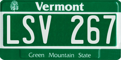 VT license plate LSV267