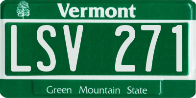 VT license plate LSV271