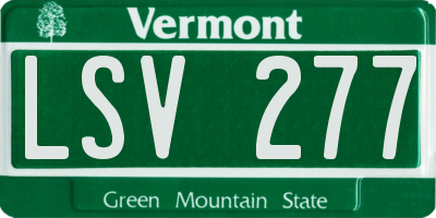 VT license plate LSV277