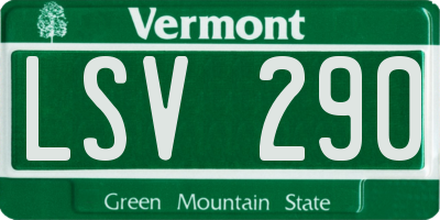 VT license plate LSV290