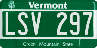 VT license plate LSV297