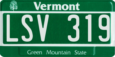 VT license plate LSV319