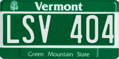 VT license plate LSV404