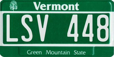 VT license plate LSV448