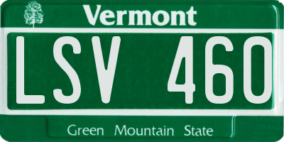 VT license plate LSV460