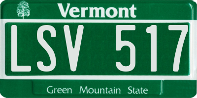 VT license plate LSV517